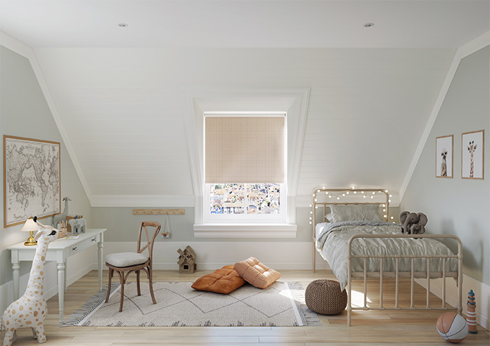 Leaf Tile, Heritage Pink - Twist&Fit Roller Blind - Image 8